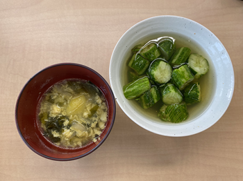 スープと浅漬け